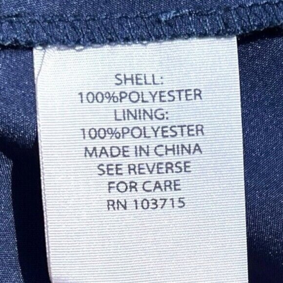 🌻NEW w/tag Nanette Lepore Navy Blue Pleated Waist Tie Shirt Dress Size 4. - Picture 9 of 11